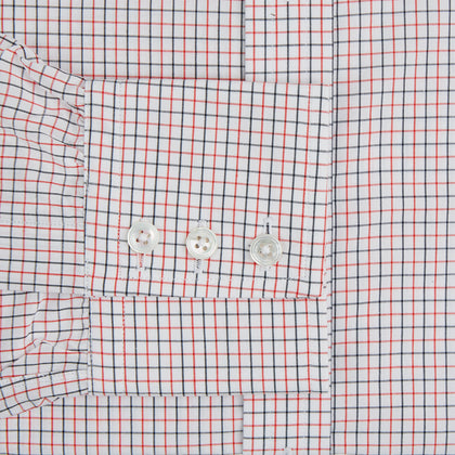 Red and Navy Graph Check Mayfair Shirt Image 2