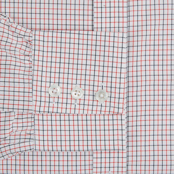 Red and Navy Graph Check Mayfair Shirt Image 2