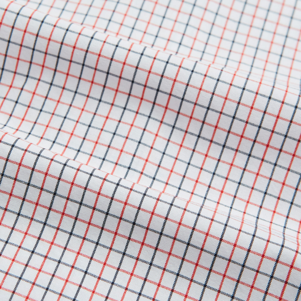 Red and Navy Graph Check Mayfair Shirt