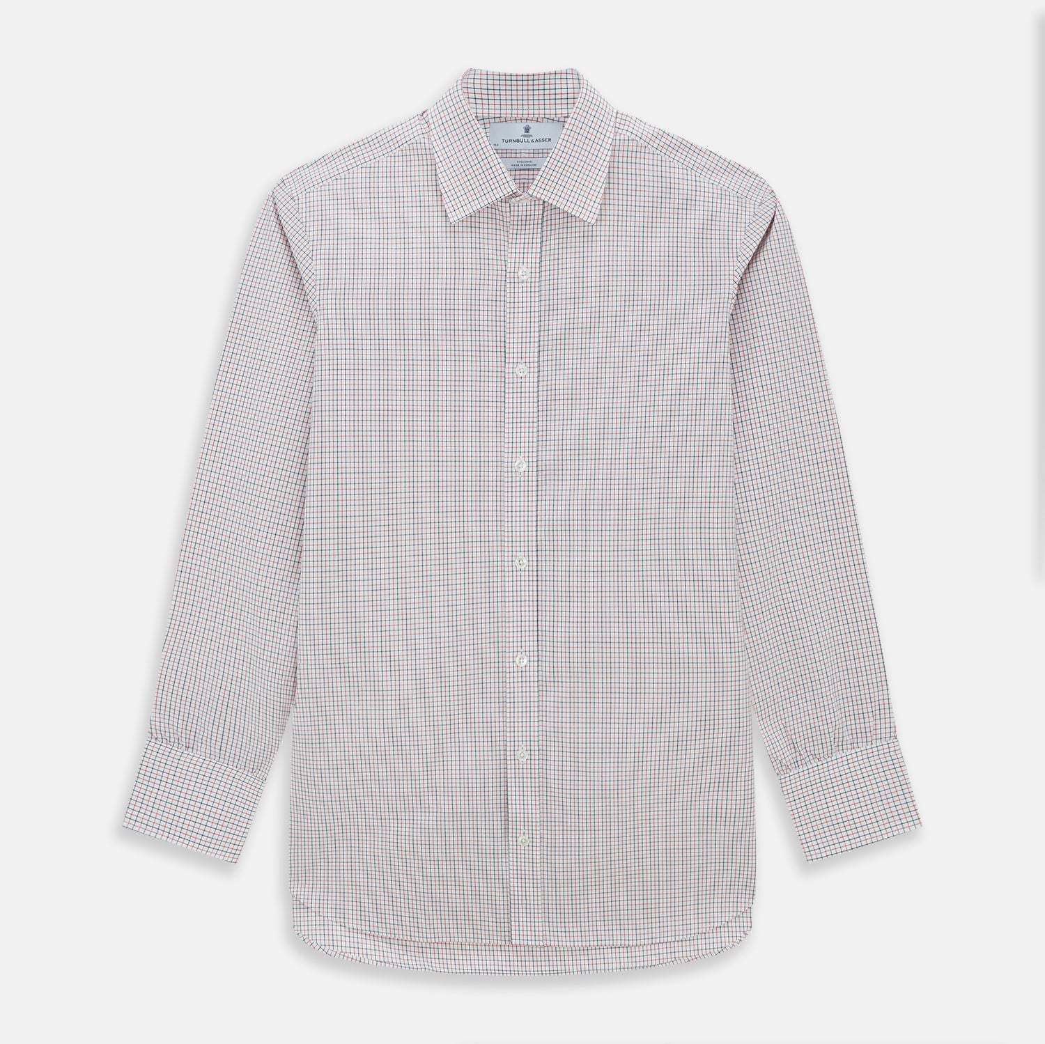 View 1 of product Red and Navy Graph Check Mayfair Shirt