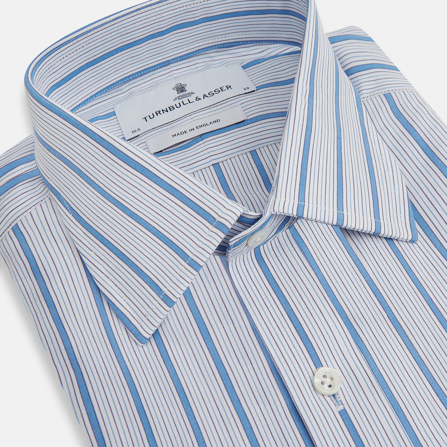 View 2 of product Blue Multi Track Stripe Mayfair Shirt