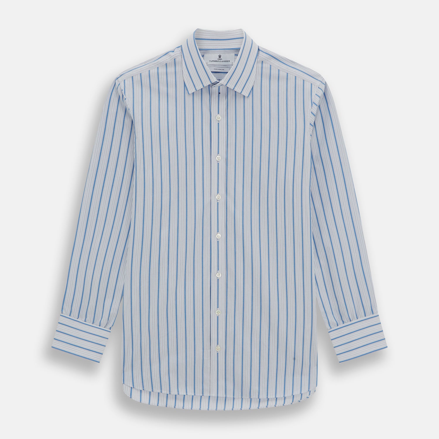 View 1 of product Blue Multi Track Stripe Mayfair Shirt