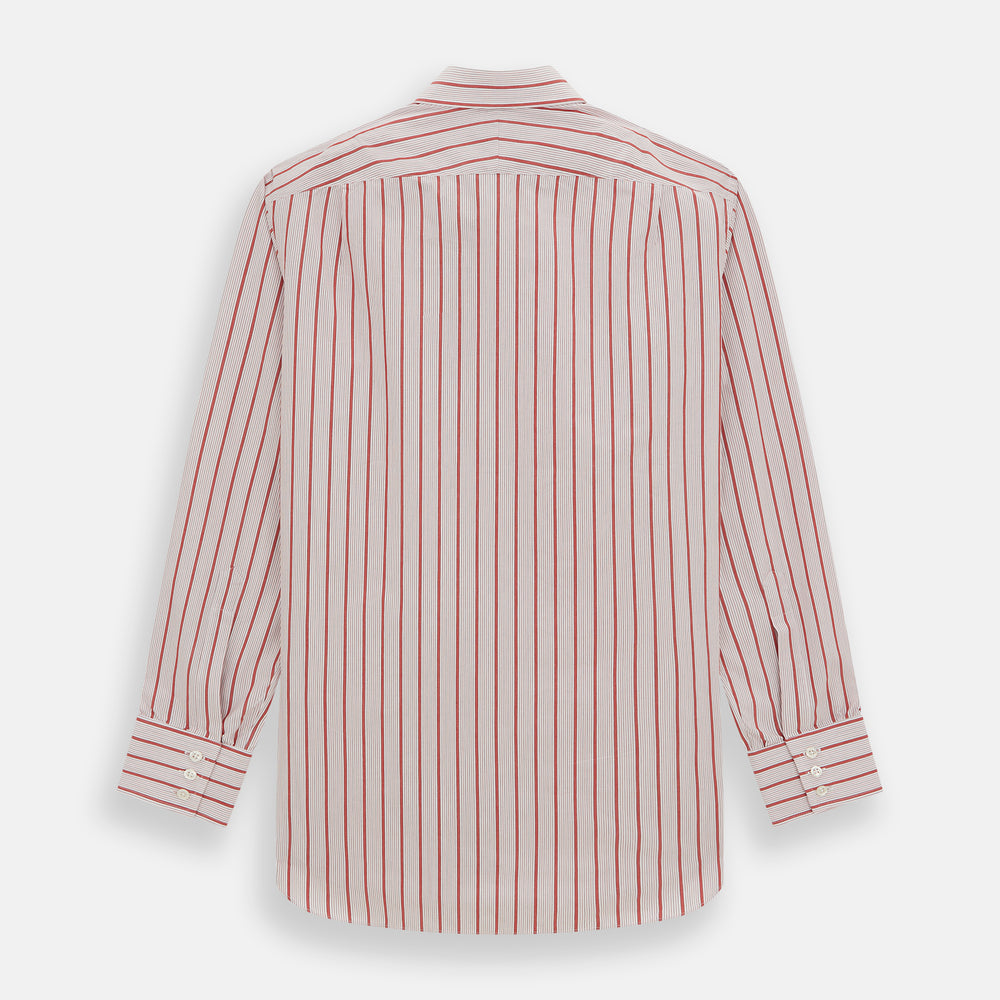 Red Multi Track Stripe Mayfair Shirt