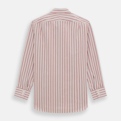 Red Multi Track Stripe Mayfair Shirt Image 4