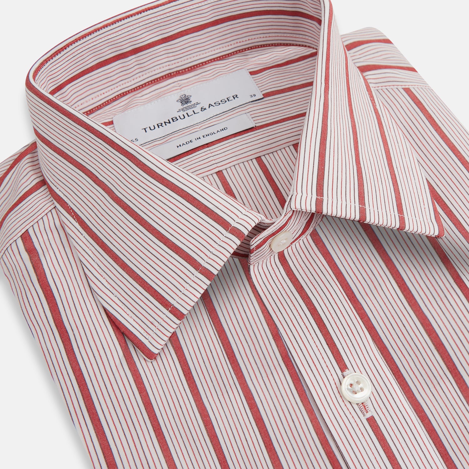 View 2 of product Red Multi Track Stripe Mayfair Shirt