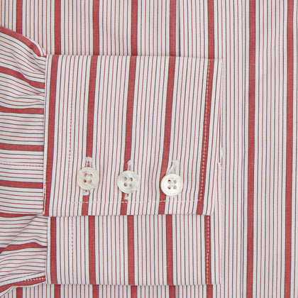 Red Multi Track Stripe Mayfair Shirt Image 2