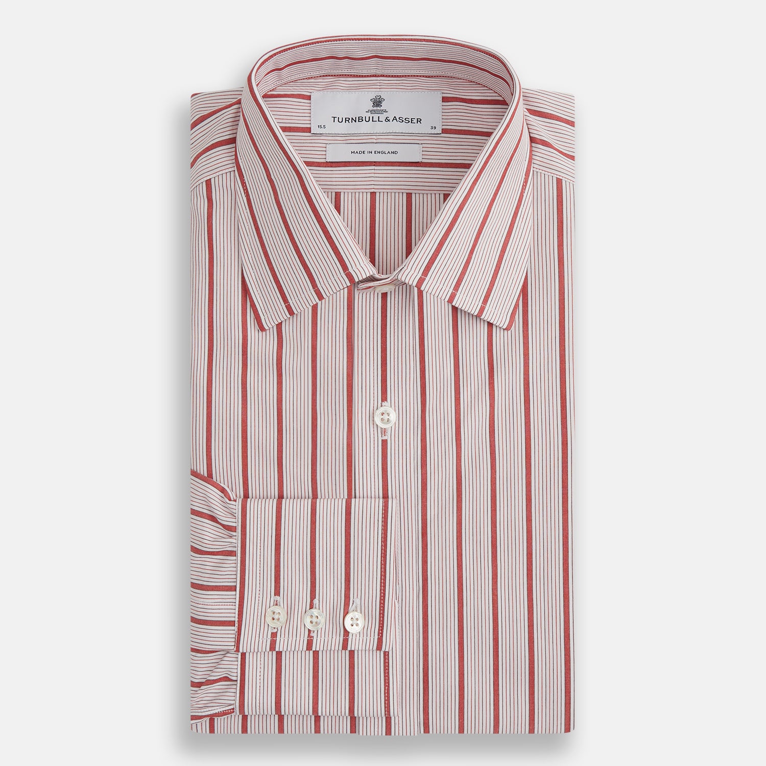 View 4 of product Red Multi Track Stripe Mayfair Shirt