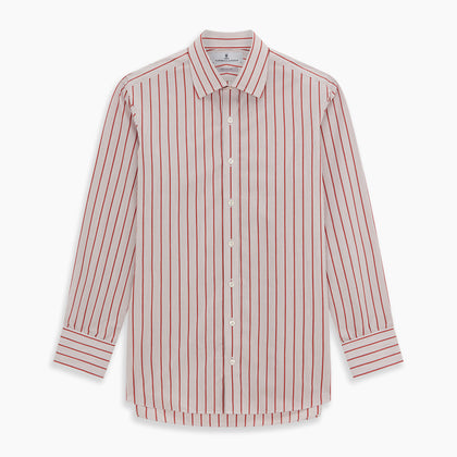 Red Multi Track Stripe Mayfair Shirt Image 5