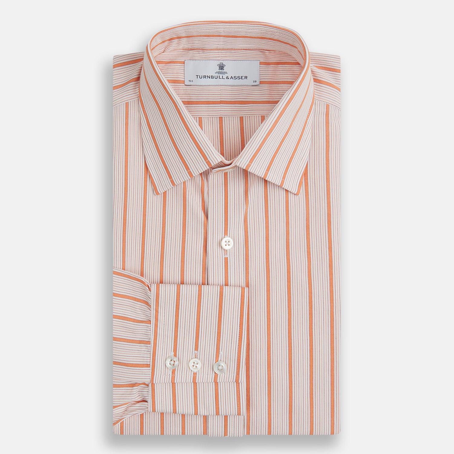View 4 of product Orange Graph Overlay Check Mayfair Shirt