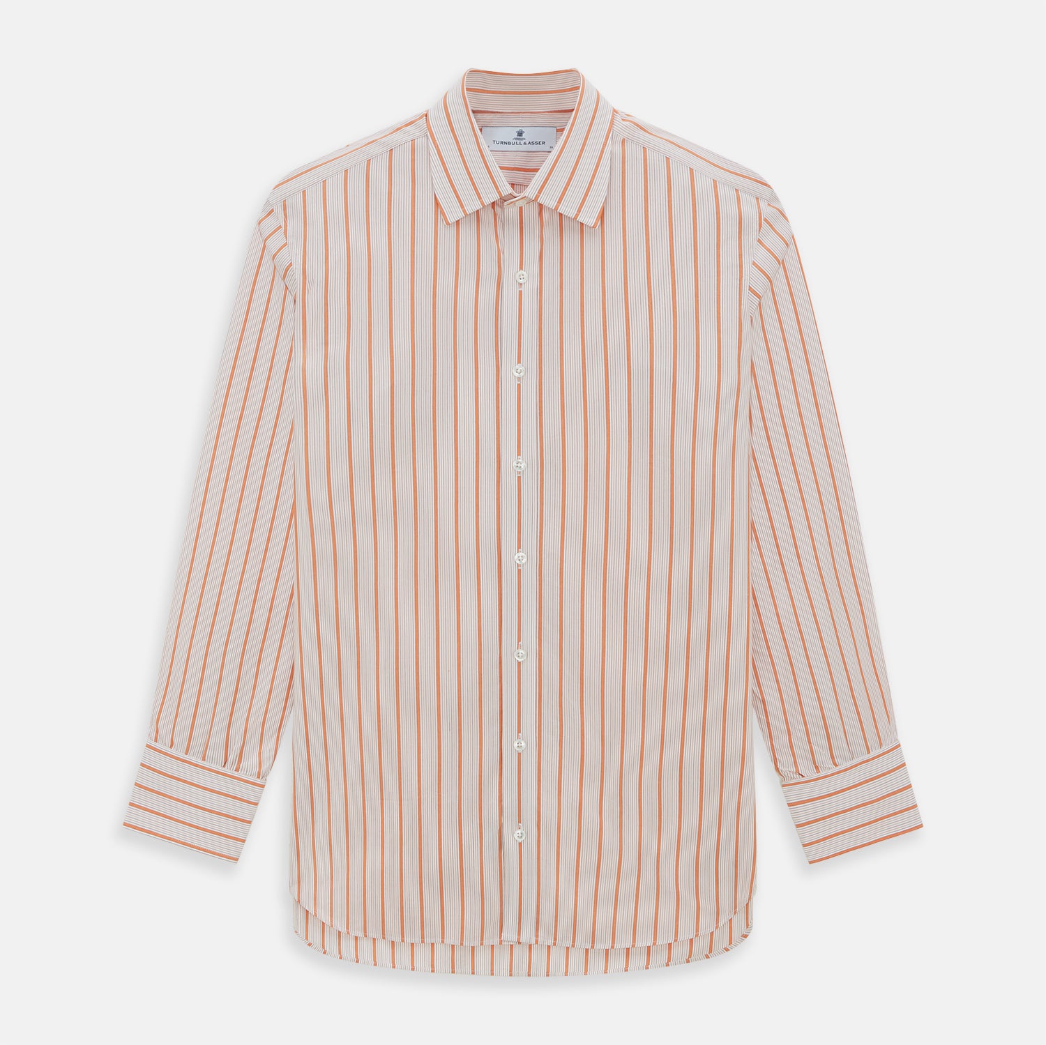 View 1 of product Orange Graph Overlay Check Mayfair Shirt