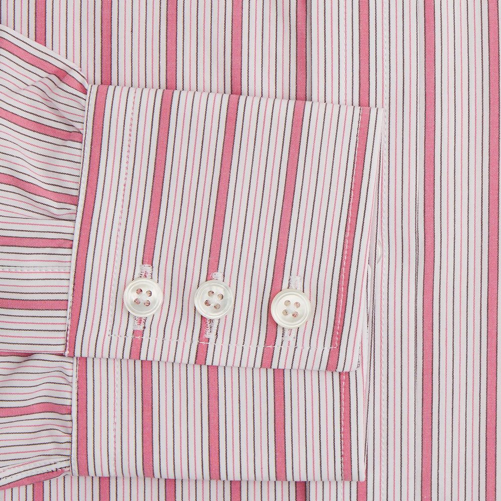Pink Multi Track Stripe Mayfair Shirt