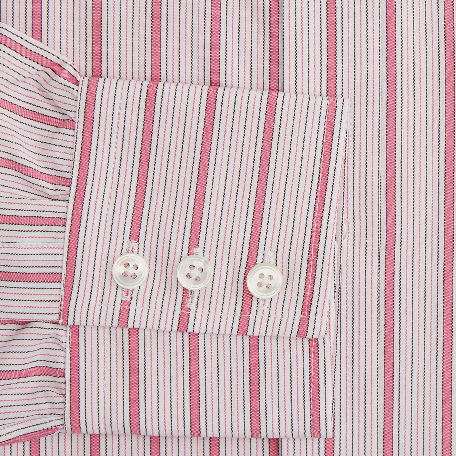 View 3 of product Pink Multi Track Stripe Mayfair Shirt