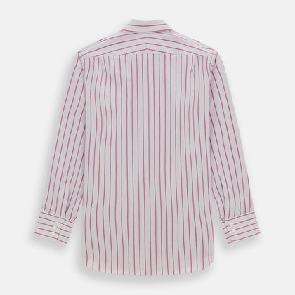 Purple Multi Track Stripe Mayfair Shirt Image 4