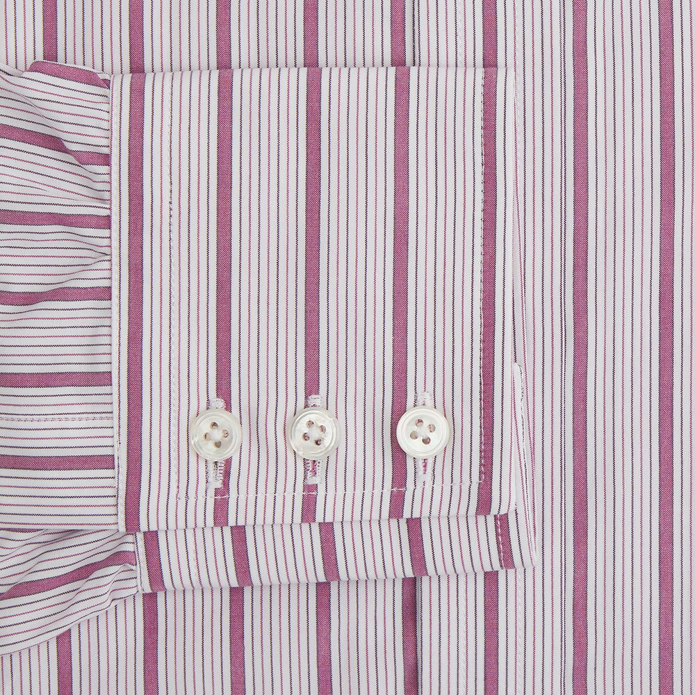 Purple Multi Track Stripe Mayfair Shirt