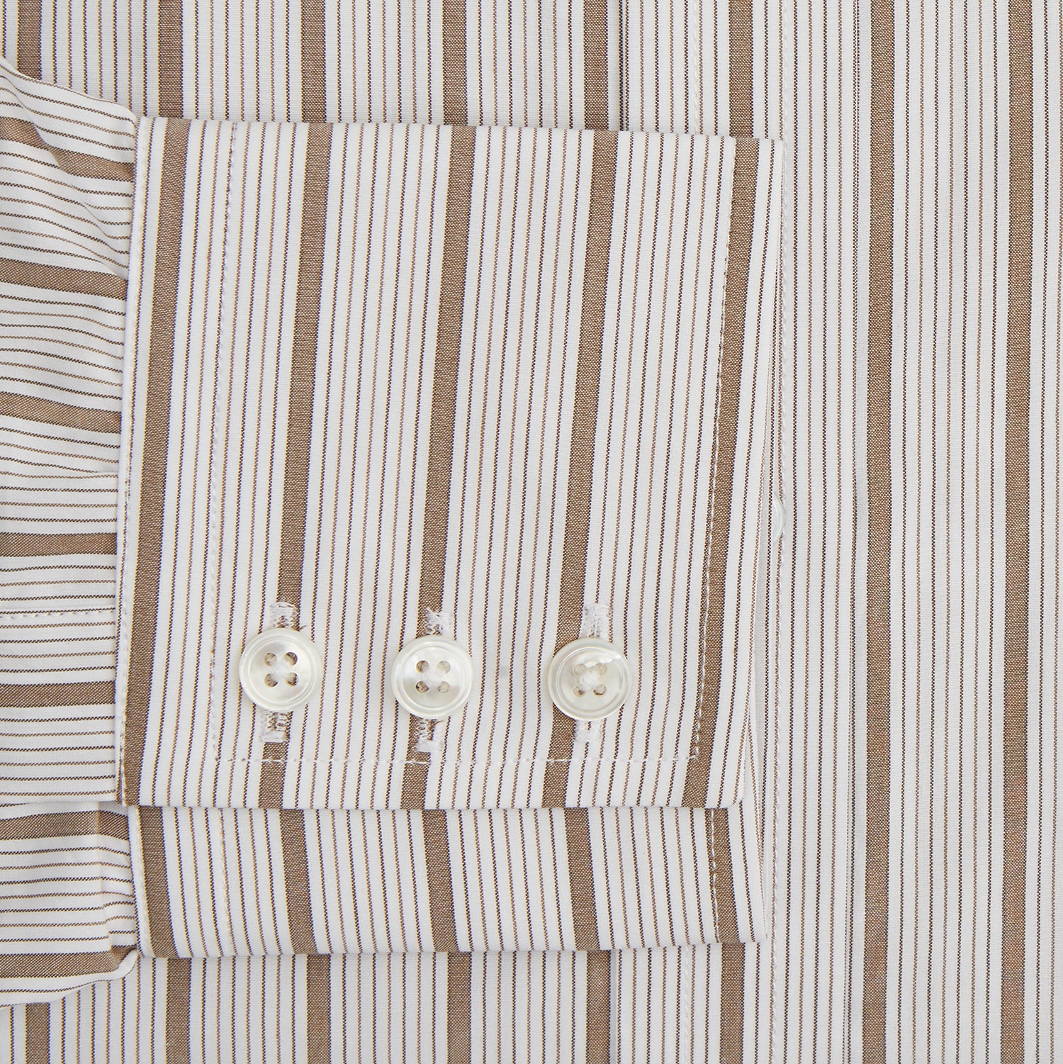 View 3 of product Brown Multi Track Stripe Mayfair Shirt