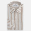 View 4 of product Brown Multi Track Stripe Mayfair Shirt