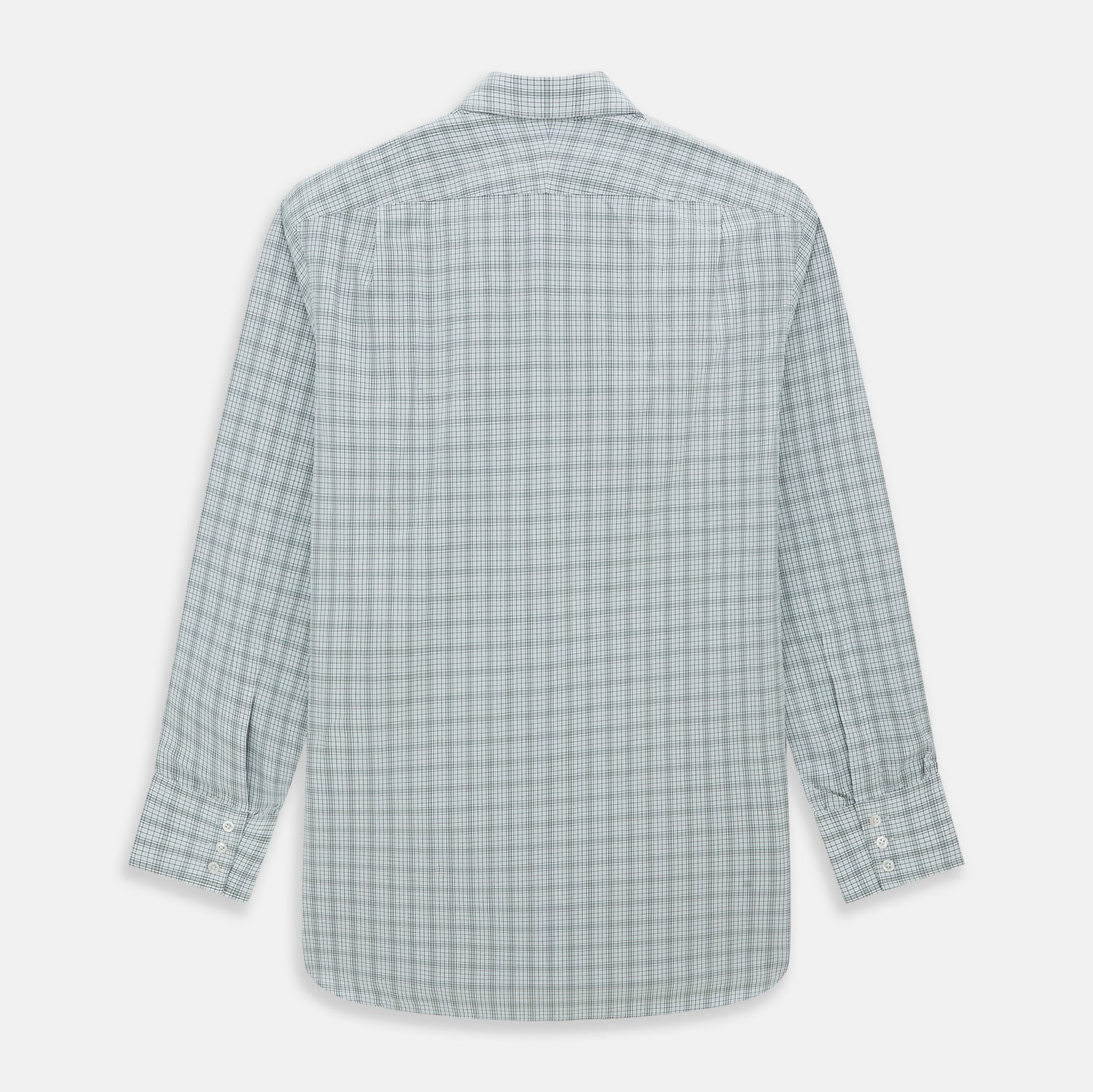 View 6 of product Grey Fine Multi Graph Check Mayfair Shirt