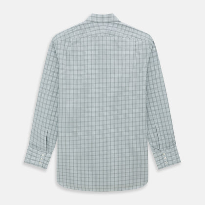 Grey Fine Multi Graph Check Mayfair Shirt Image 5