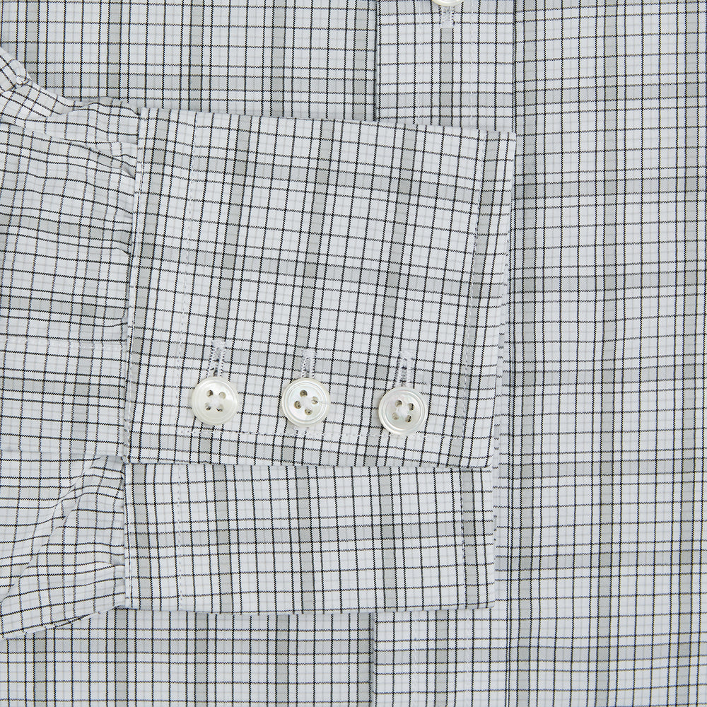 Grey Fine Multi Graph Check Mayfair Shirt