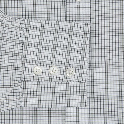 Grey Fine Multi Graph Check Mayfair Shirt Image 2