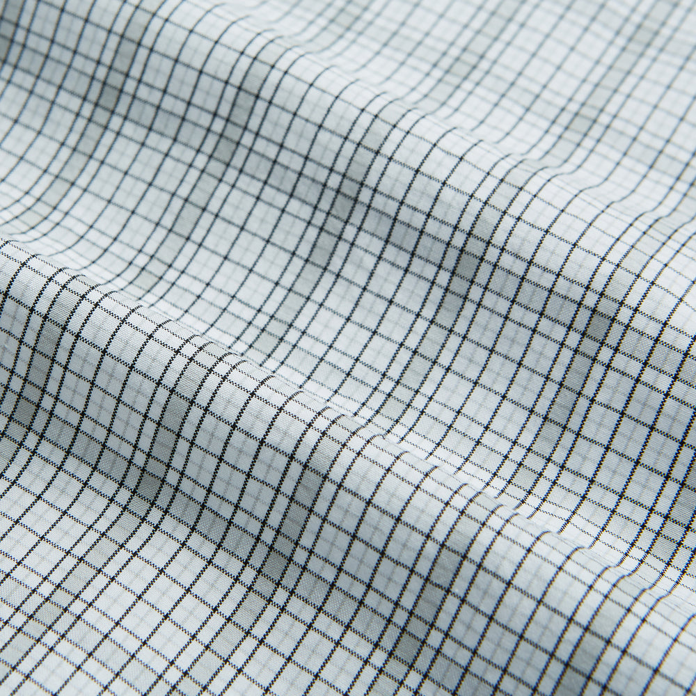 Grey Fine Multi Graph Check Mayfair Shirt