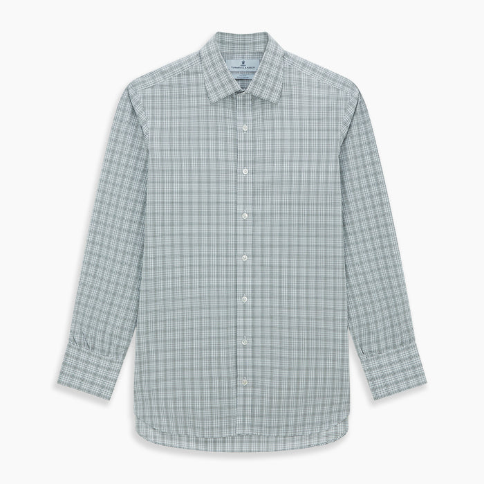 Grey Fine Multi Graph Check Mayfair Shirt Image 6