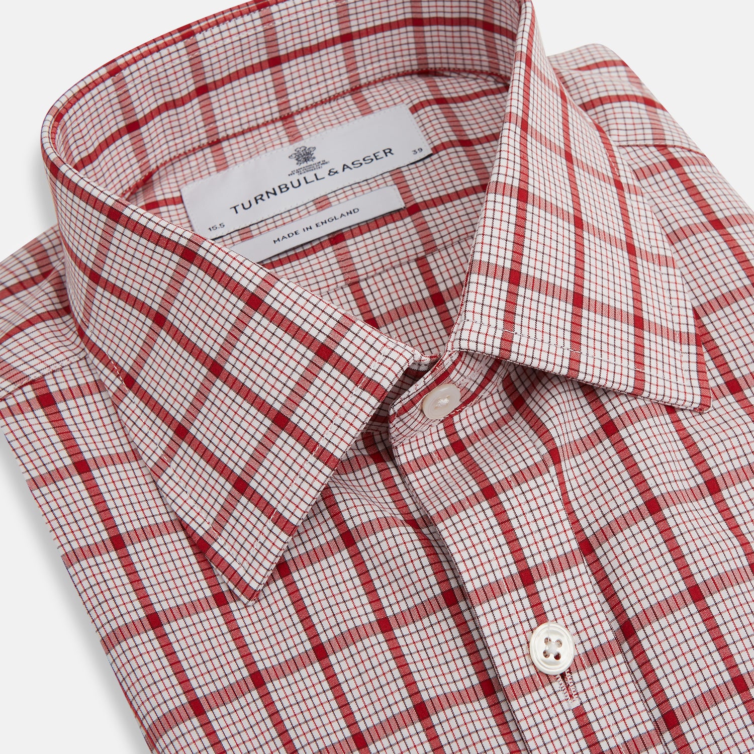 View 2 of product Red Graph Overlay Check Mayfair Shirt