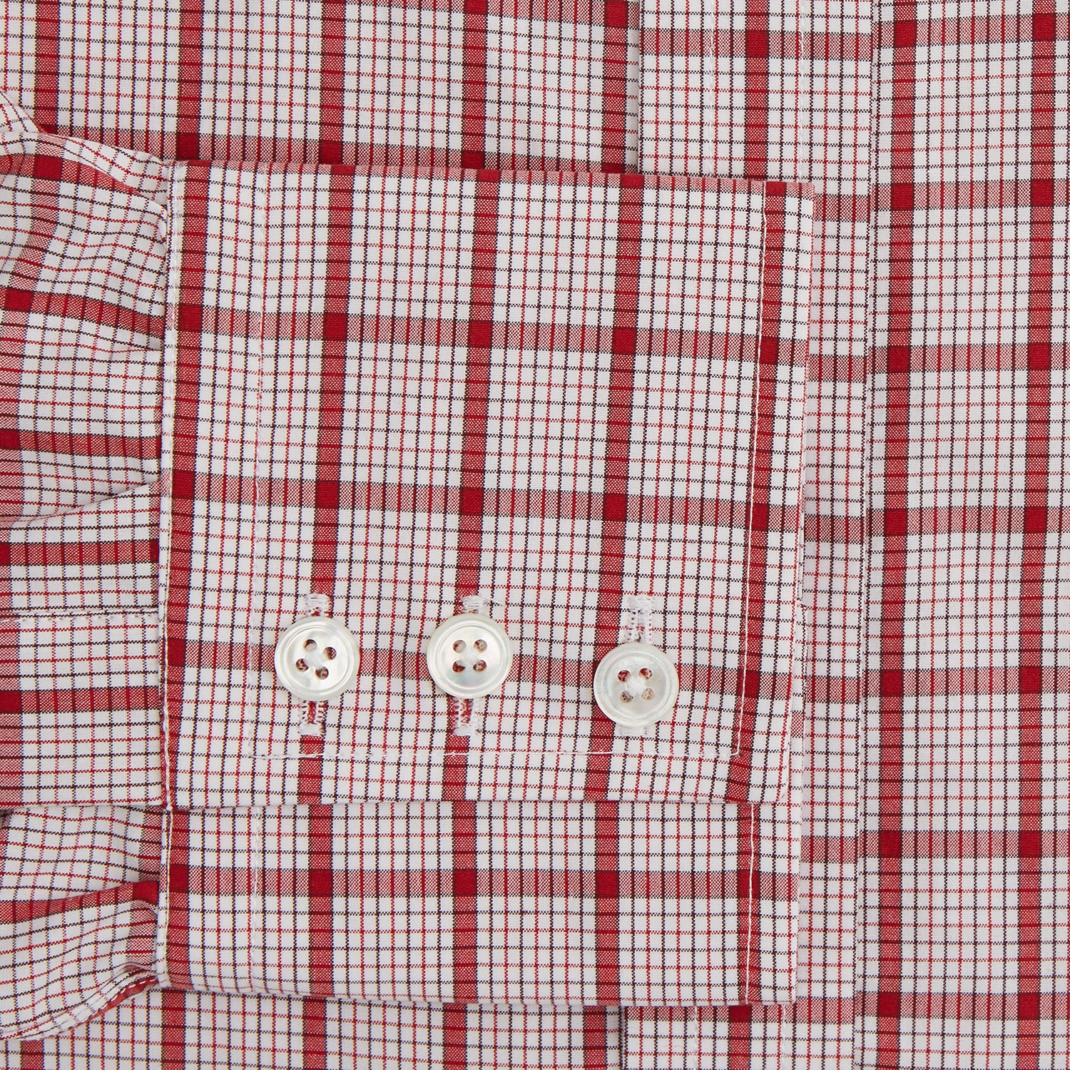 View 3 of product Red Graph Overlay Check Mayfair Shirt