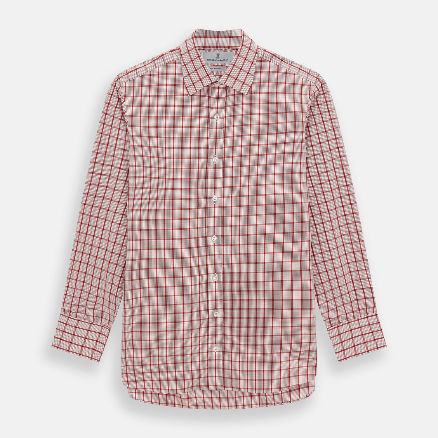 View 1 of product Red Graph Overlay Check Mayfair Shirt