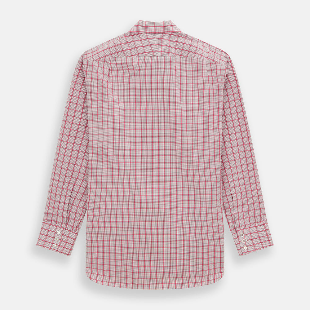 Pink Graph Overlay Check Mayfair Shirt
