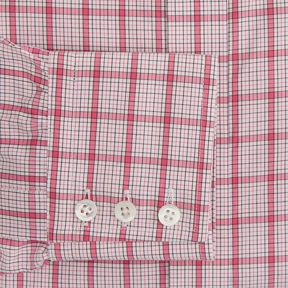 Pink Graph Overlay Check Mayfair Shirt