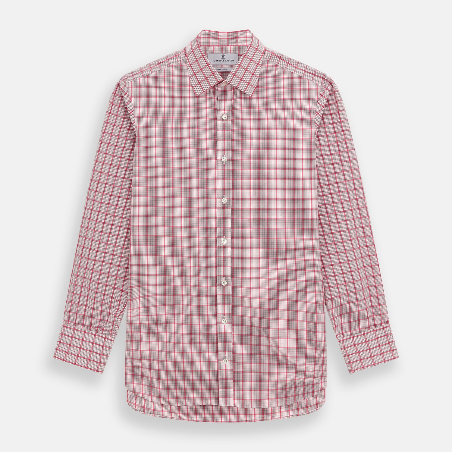 View 1 of product Pink Graph Overlay Check Mayfair Shirt