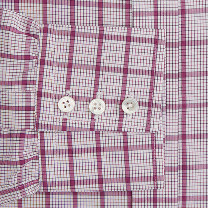 Purple Graph Overlay Check Mayfair Shirt Image 2