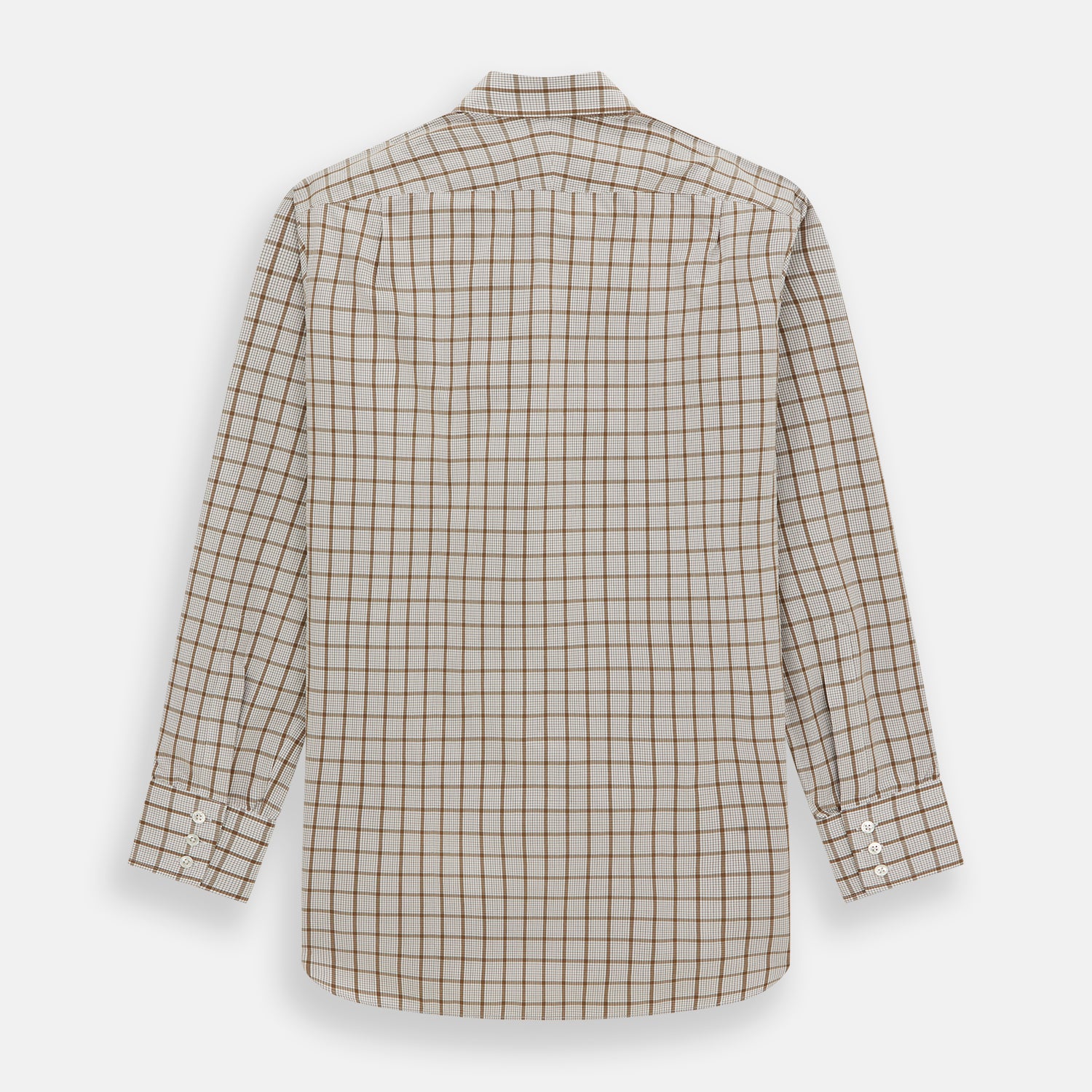 View 5 of product Brown Graph Overlay Check Mayfair Shirt
