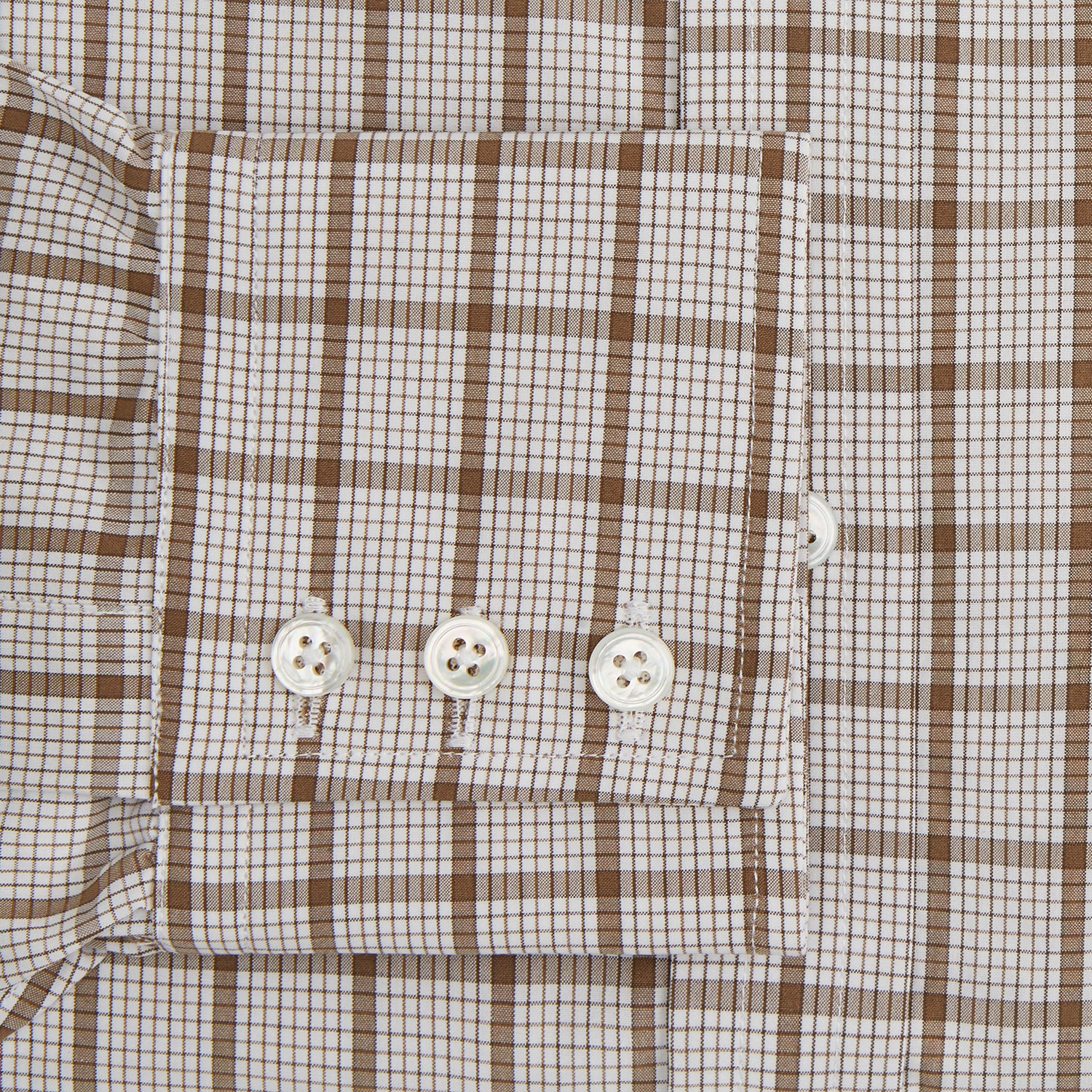 View 3 of product Brown Graph Overlay Check Mayfair Shirt