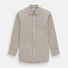 View 1 of product Brown Graph Overlay Check Mayfair Shirt