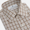 View 2 of product Brown Graph Overlay Check Mayfair Shirt