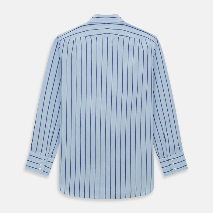 Blue Track Stripe Mayfair Shirt Image 5