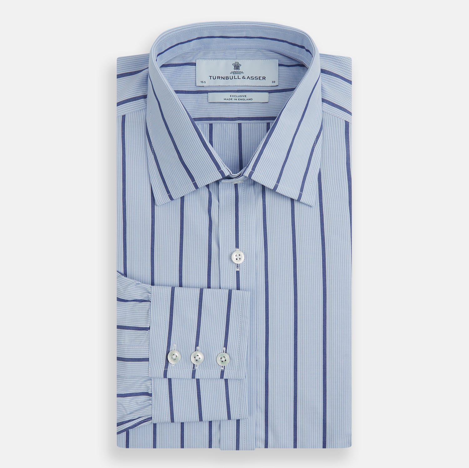 View 4 of product Blue Track Stripe Mayfair Shirt