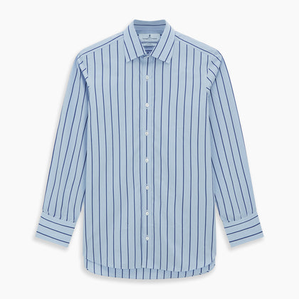 Blue Track Stripe Mayfair Shirt Image 6