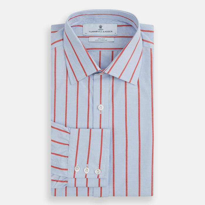 Red Track Stripe Mayfair Shirt Image 3