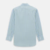 View 6 of product Light Green and Blue Stripe Mayfair Shirt