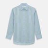 View 1 of product Light Green and Blue Stripe Mayfair Shirt