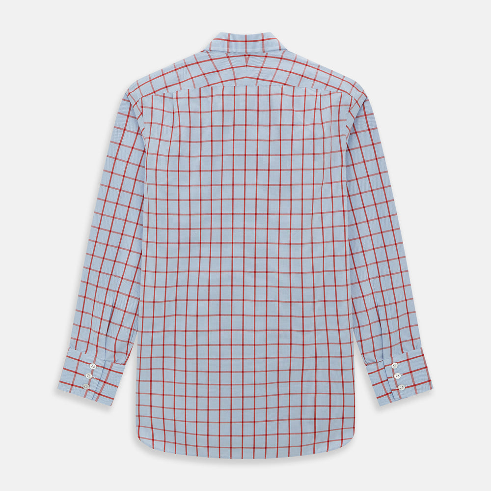 Red Windowpane Check Mayfair Shirt