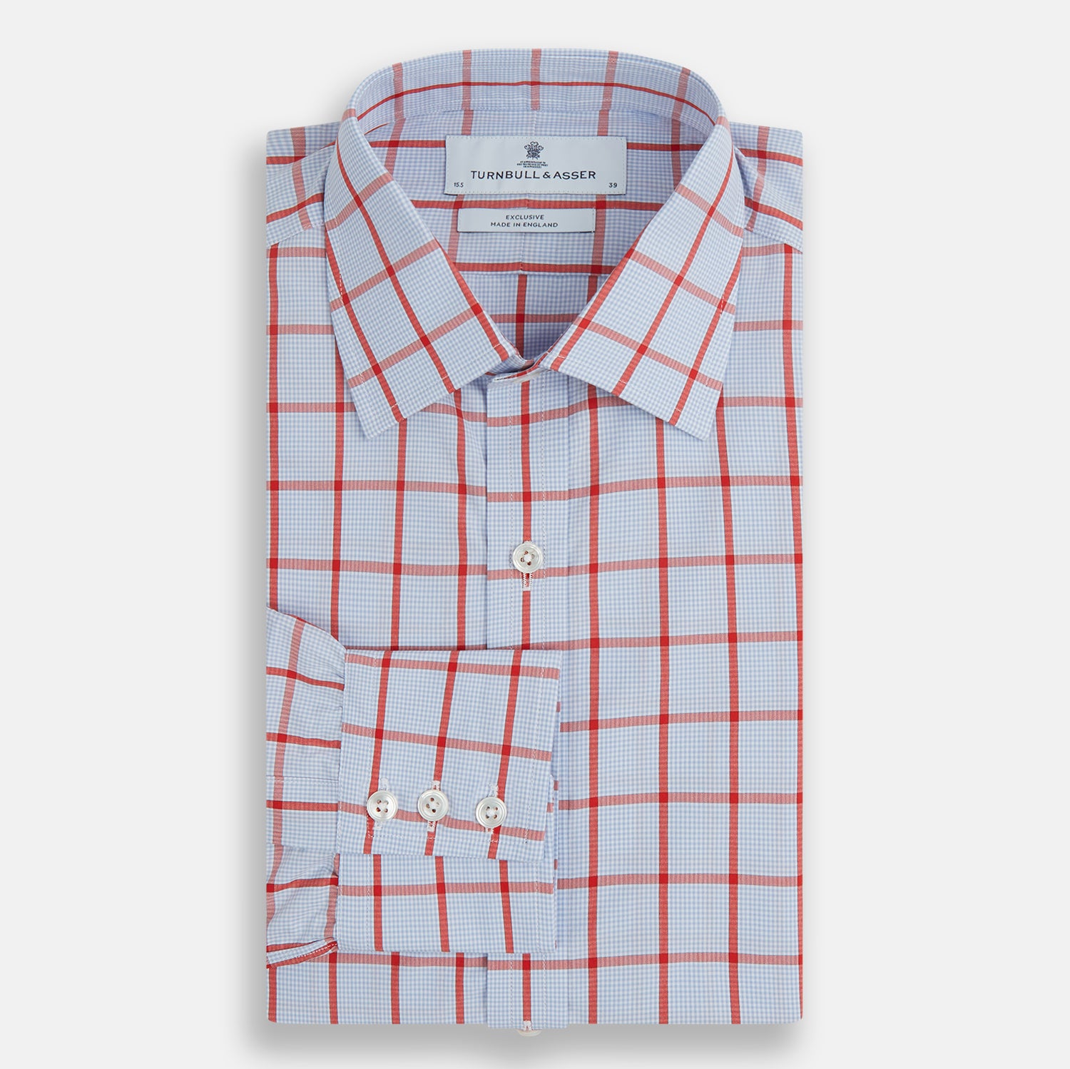 View 4 of product Red Windowpane Check Mayfair Shirt