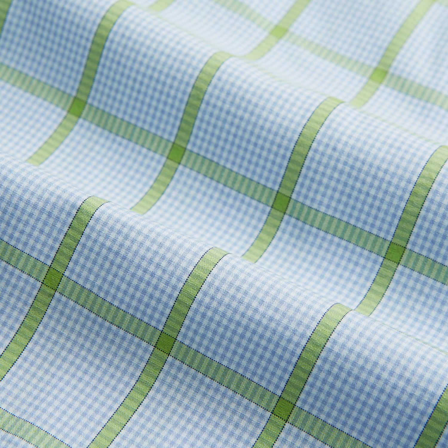 View 6 of product Light Green Windowpane Check Mayfair Shirt