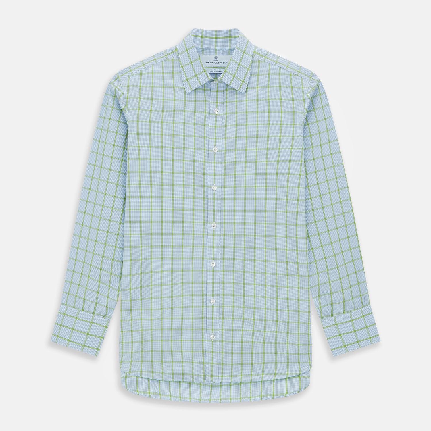 View 2 of product Light Green Windowpane Check Mayfair Shirt