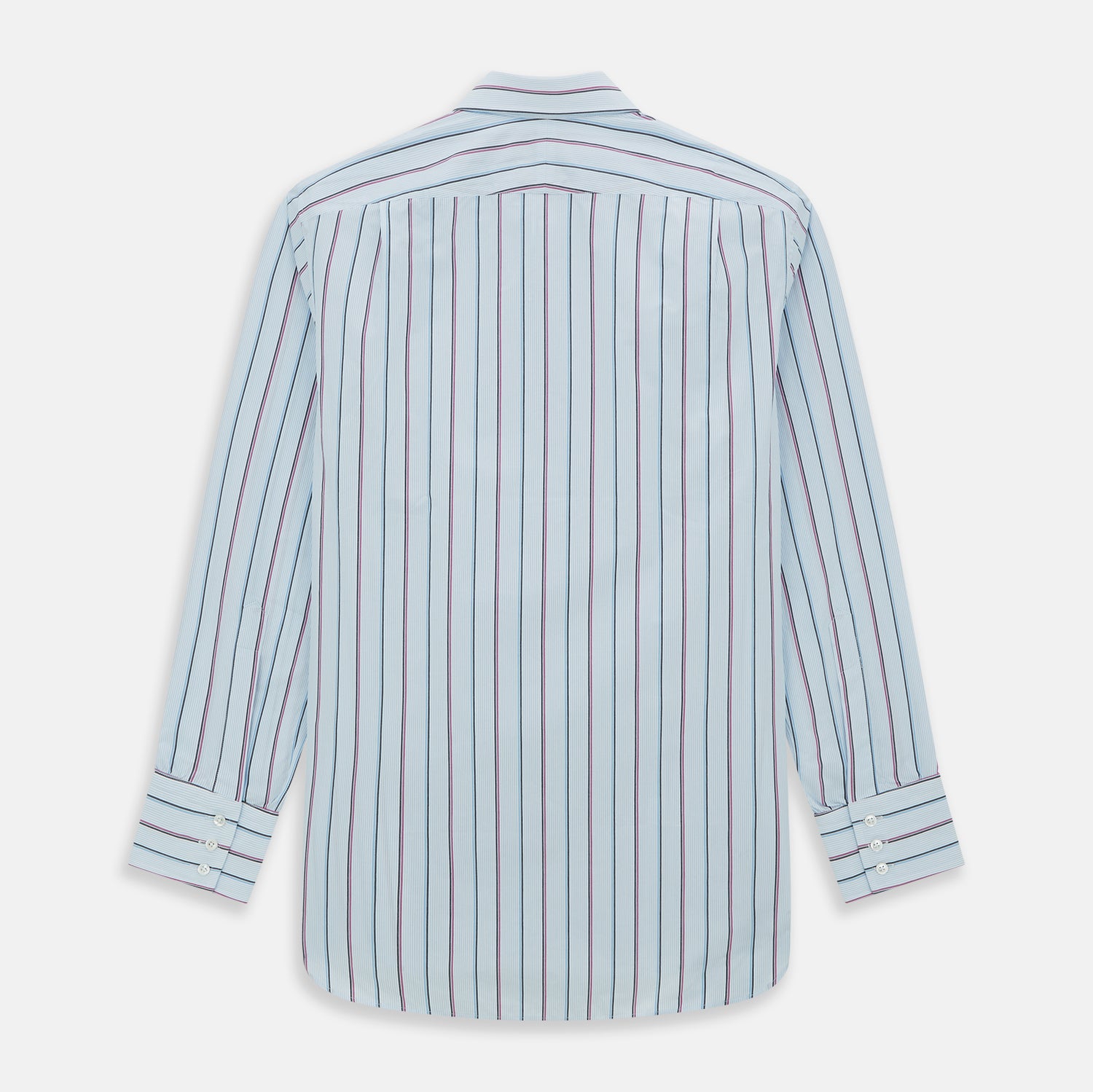 View 6 of product Blue and Pink Shadow Stripe Mayfair Shirt