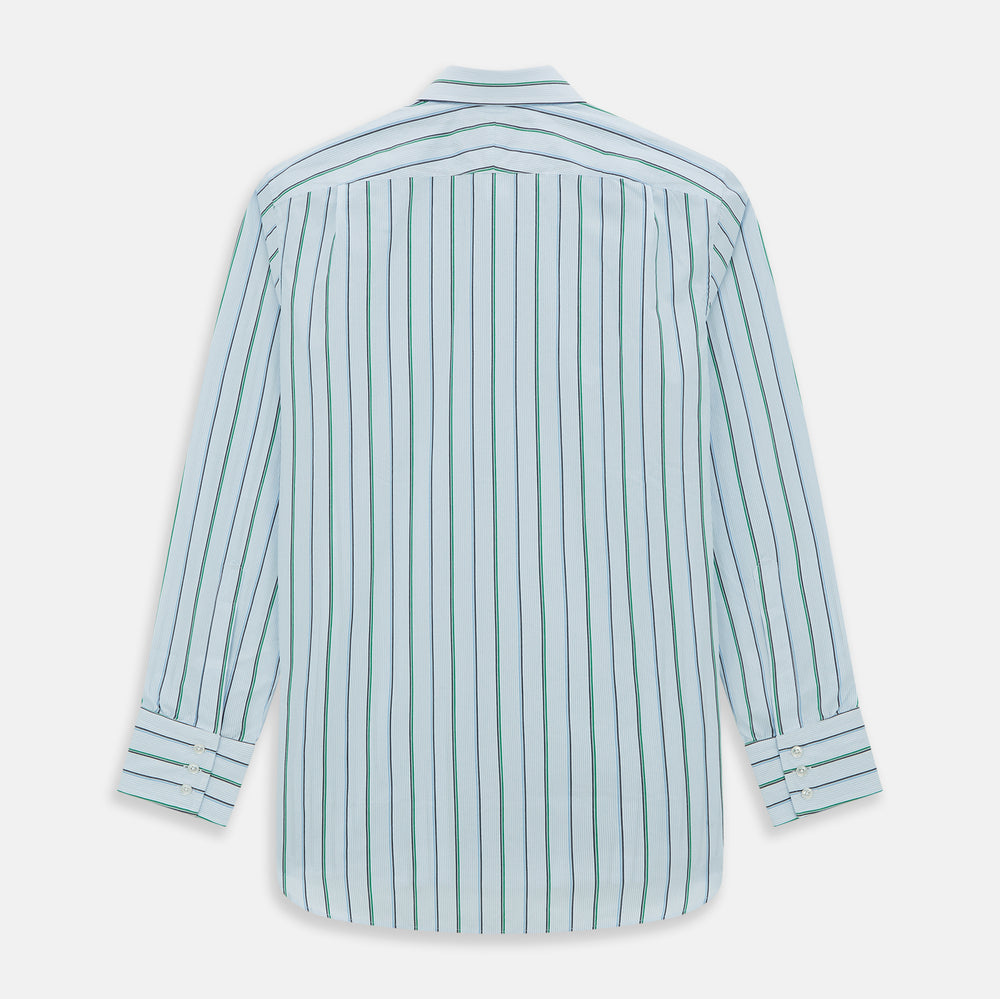 Blue and Green Shadow Stripe Mayfair Shirt – Turnbull & Asser