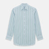 View 1 of product Blue and Green Shadow Stripe Mayfair Shirt